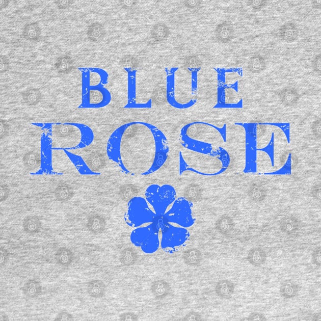 Blue Rose - Back Print by ClayMoore